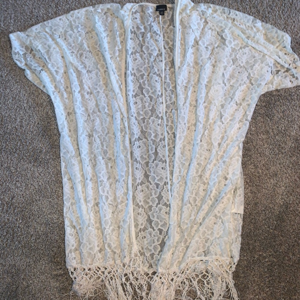 Torrid lace shawl